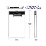 Transparent HDD SSD Case