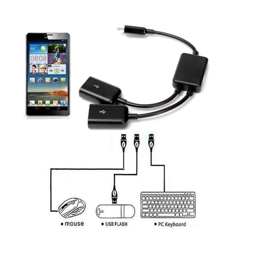 Dual Micro USB OTG Hub