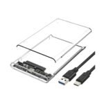 Transparent HDD SSD Case