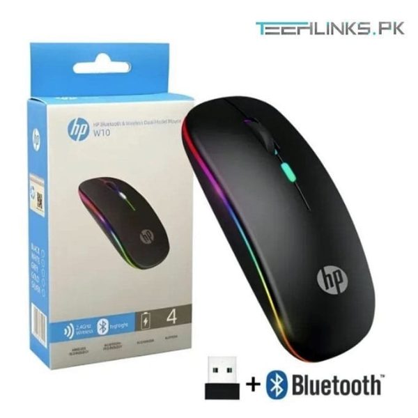 HP W10 Wireless Bluetooth Mouse – Rechargeable Convenience