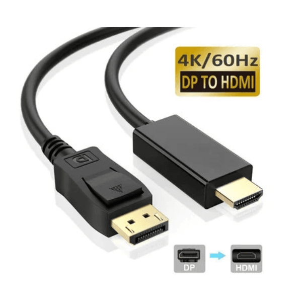 DisplayPort to HDMI Cable 4K UHD for Stunning Visuals!