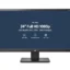 HP 24uh 24-Inch Full HD 1080p LED Backlit Desktop Monitor, 1920x1080 60Hz, 5ms Response, HDMI DVI-D VGA Triple Input, VESA Mountable Anti-Glare TN Screen Computer Display