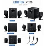Edifier X120 2.1 Channel Speaker System with Wooden Subwoofer - Image 2